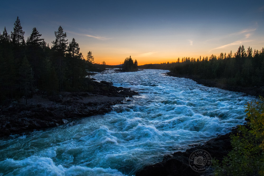 Rapides, quelque part au fil de la rivière Pite... Norbotten, Suède © Clément Racineux / Tonton Photo