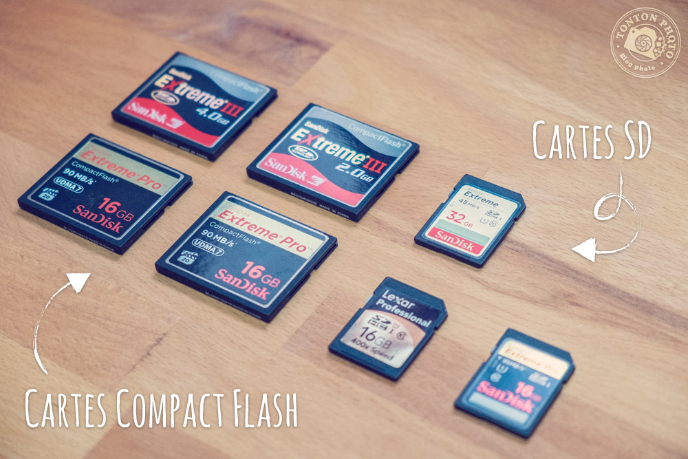 Comment choisir une carte mémoire pour votre appareil photo ? SD ou Compact Flash ? © Tonton Photo