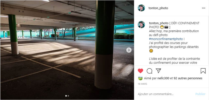 Défi photo #monconfinementphoto sur Instagram avec Tonton Photo © Clément Racineux / Tonton Photo